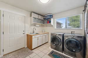 Laundry room with storage