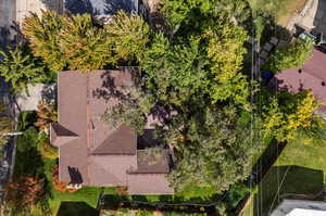 Birds eye view of property