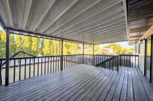 View of deck