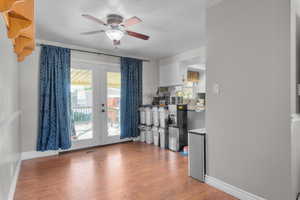 DINING AREA THAT WALKS ONTO THE CUSTOM TIERED DECK