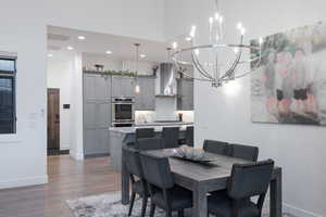 Dining room featuring light hardwood / wood-style floors