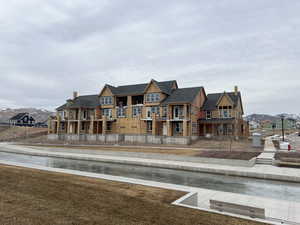 View of front of home with a front lawn