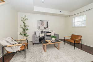 Living room featuring light hardwood / wood-style floors