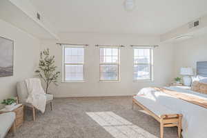 Bedroom featuring carpet flooring