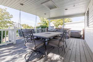 Deck with grilling area