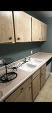 Kitchen featuring sink and stainless steel dishwasher