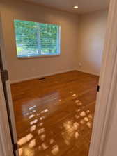 Second Bedroom on Main Floor with Hardwood Floors