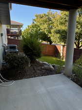 View of Backyard from Covered Patio