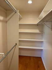 Master Walk In Closet - with Hardwood Floors