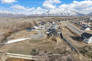 Bird's eye view featuring a mountain view