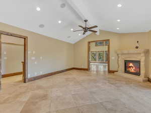 Sitting room off the main deck and primary bedroom entrance