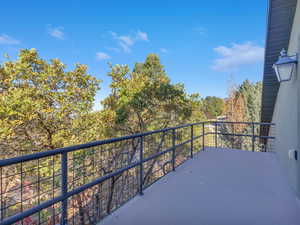 West facing deck off of the loft