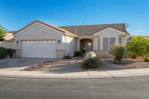 Ranch-style house with a garage