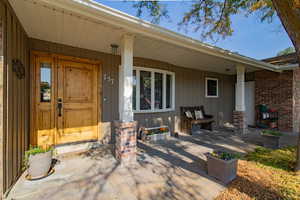 Covered front porch