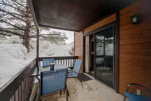 Patio off living room