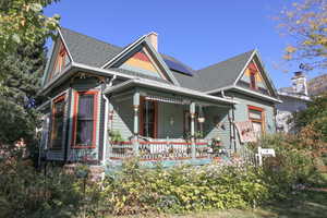 View of front facade with covered porch