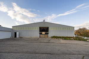 View of pole building