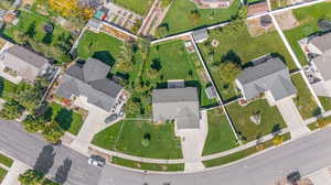 Aerial view of house