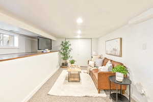 Basement apartment livingroom