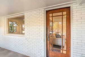 View of entry interior porch door