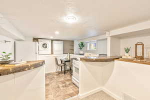 Basement apartment kitchen