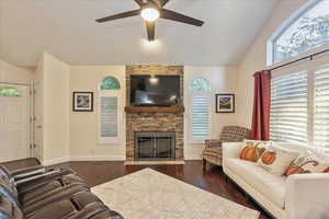 Living Room with Fireplace