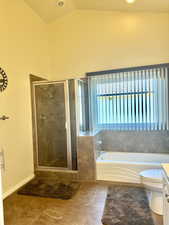 large second bath/ with vaulted ceilings