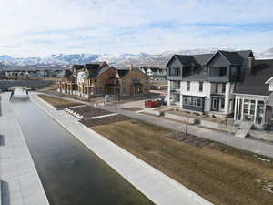 View of street with a mountain view