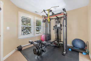 Upstairs bedroom/gym