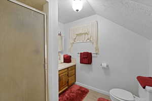 3/4 Bath on the lower level near office.