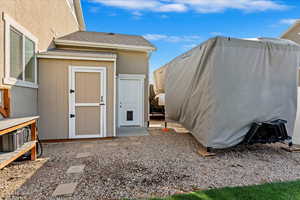 View of outbuilding