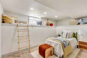 Bedroom featuring light wood-type flooring