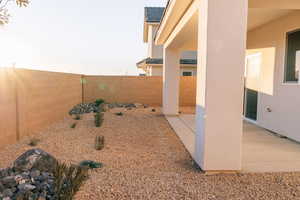 View of yard with a patio area