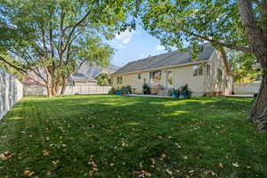 View of yard with a patio