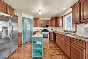 Updated kitchen with granite countertops