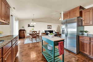 Updated kitchen with granite countertops