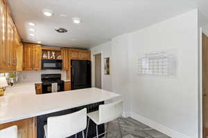 Quartz countertops with adorable backksplash