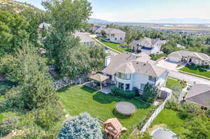 Bird's eye view featuring a mountain view