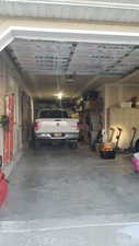 Extra deep 3rd bay of garage