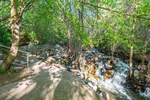 View of landscape and stream