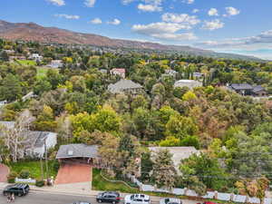 Bird's eye view featuring a mountain view