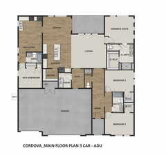 Cordova Floorplan with ADU