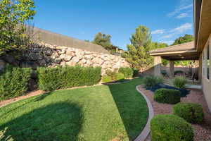 View of yard featuring a patio area