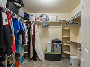 Spacious master closet