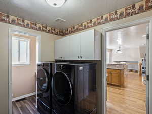 Laundry room off garage and 1/2 bath