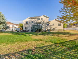 Back of property with a patio area