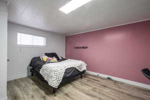 Large bedroom in the basement.