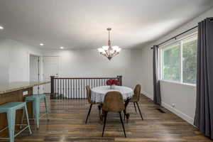 Great Dining space that is open to the kitchen and family room.  Great space for entertaining.