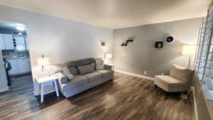 Living room featuring LVP floors