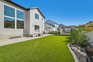 View of yard featuring a patio